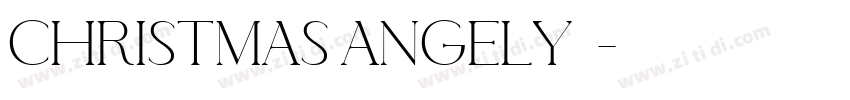 Christmas Angely  字体转换